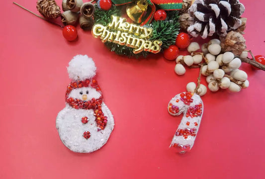 DIY Embroidery Kit- Santa Claus Pattern-embroidery beginner kit Handmade Craft Kit-Christmas Gift