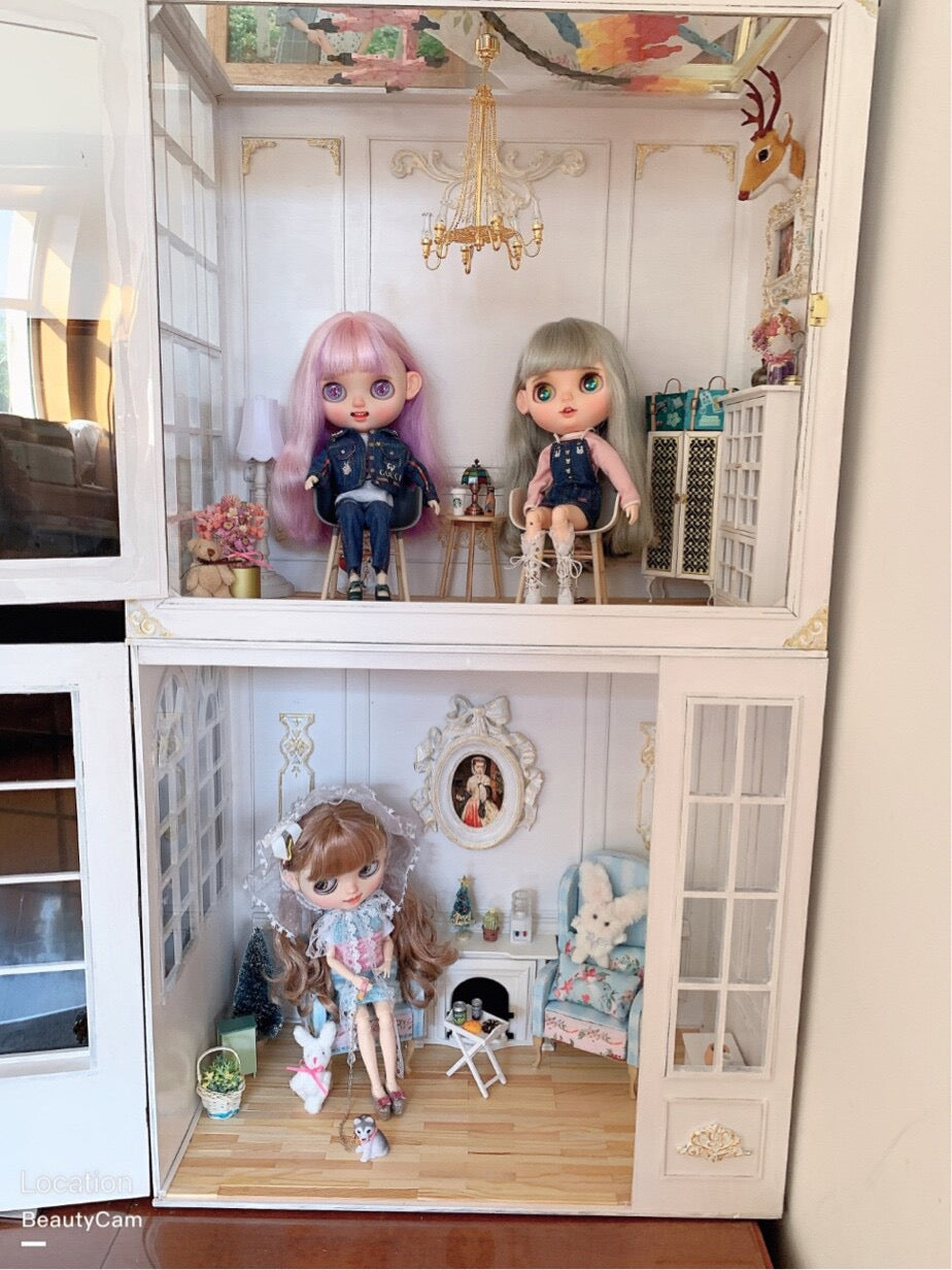 Blythe BJD dollhouse SHOW ROOM for blythe/ bjd DOLL SHOWCASE/DISPLAYCASE/CARRYCASE010
