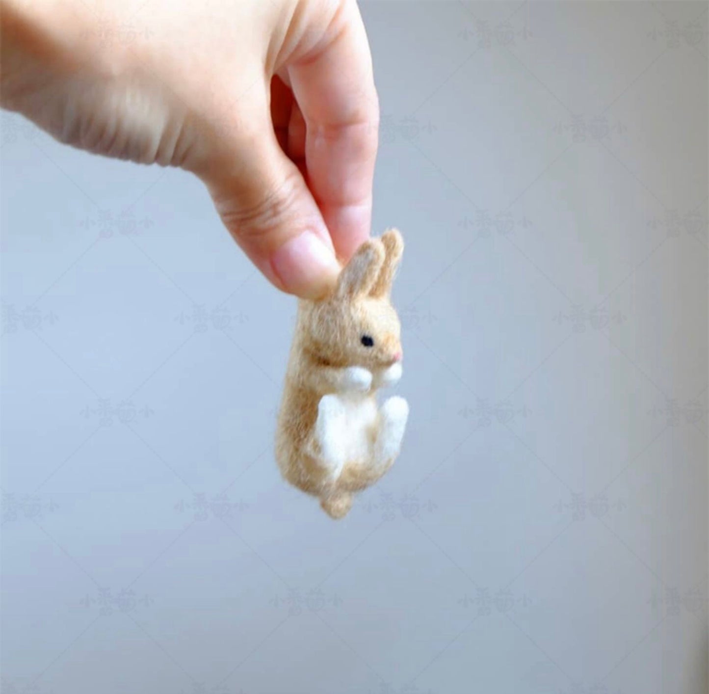Needle felted wool Felting Animals Material Kit Handmade Craft Valentine's Day Gift 023