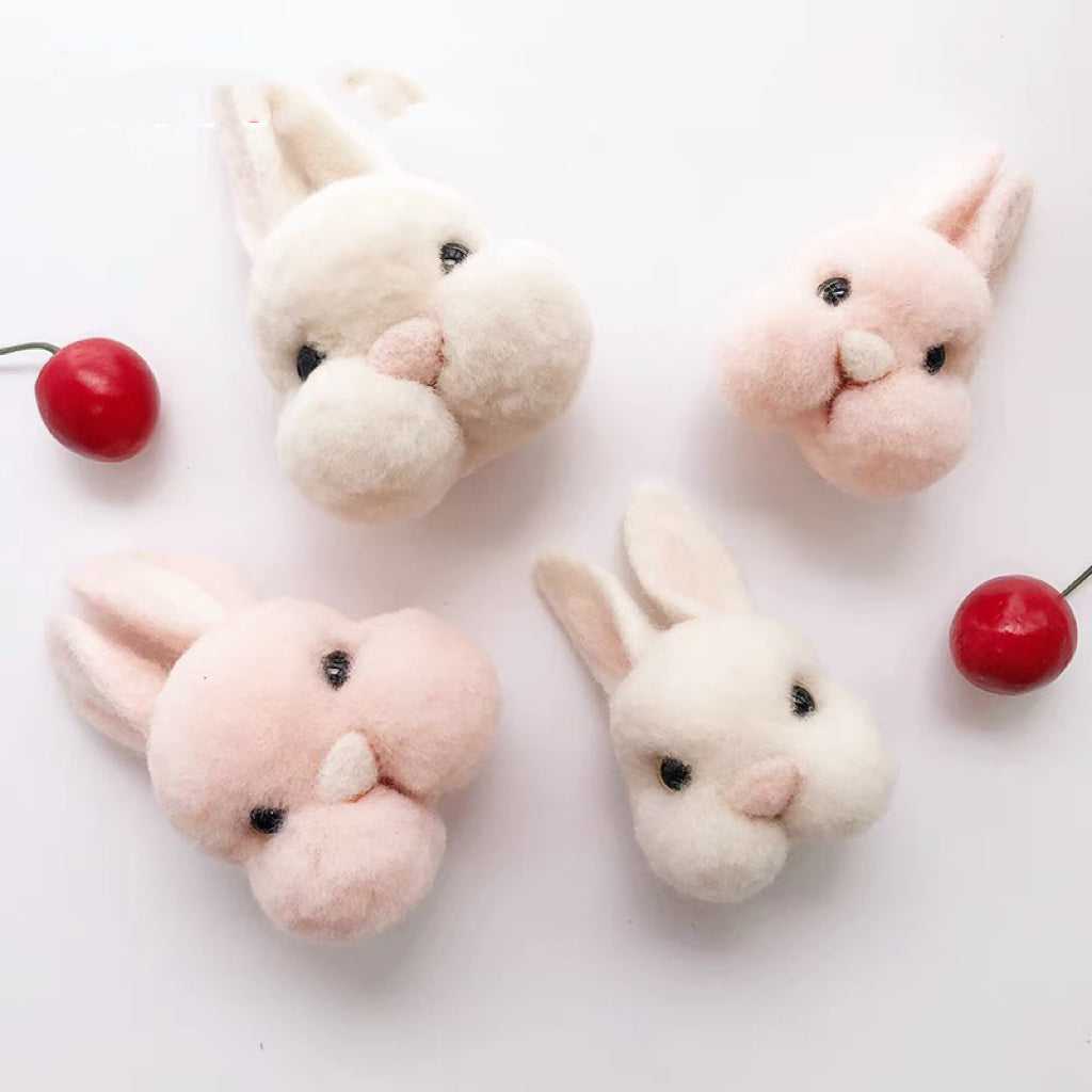 Needle felted wool Felting Animals《bunny》Material Kit Handmade Craft for beginner 030