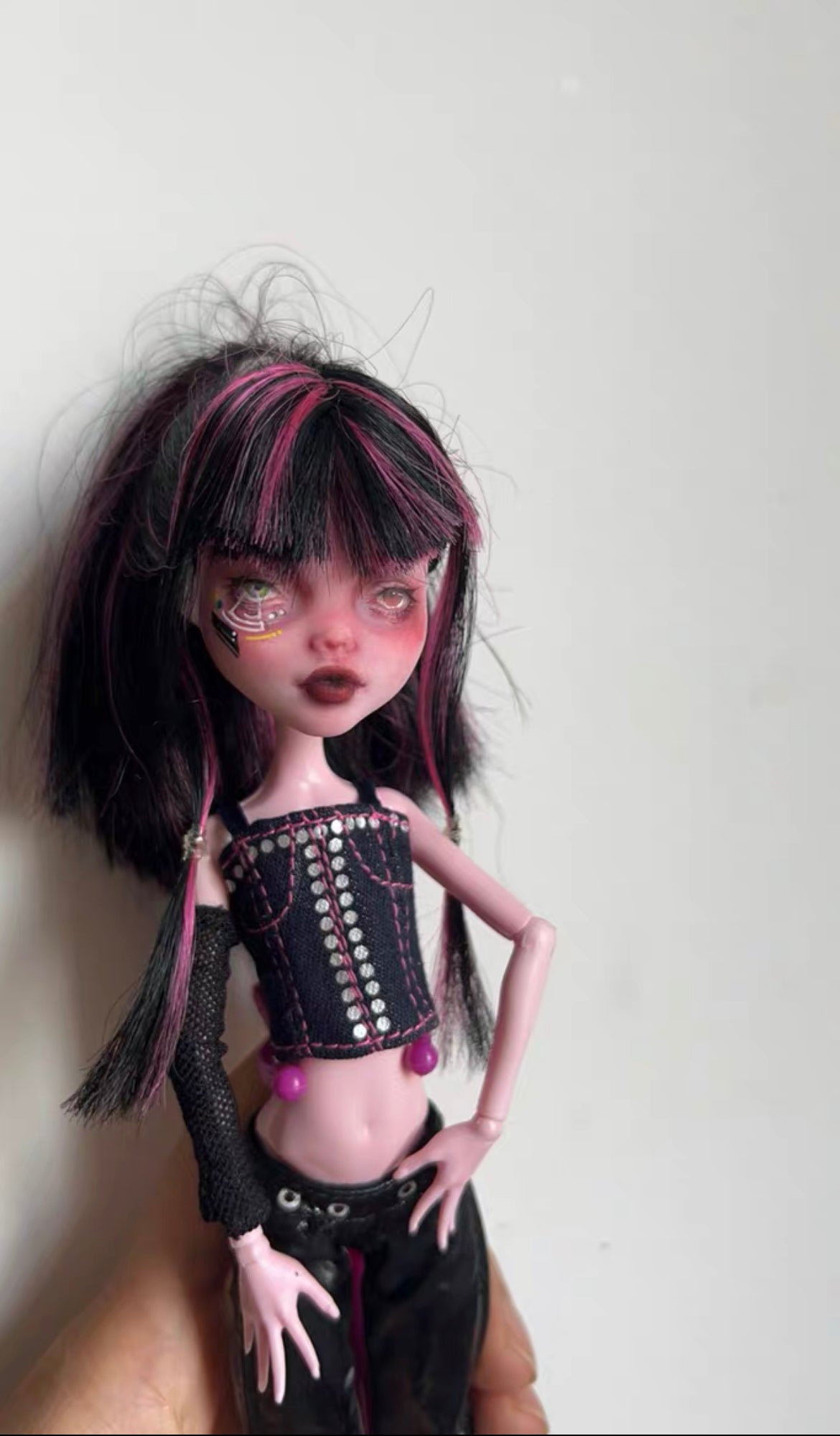 MONSTER HIGH DOLL OOAK CUSTOM,MONSTER HIGH DOLLS REPAINT,DRACULAURA - ART DOLL 0108