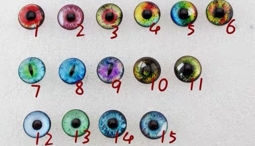 Needle Felting Animal's Eyes 12 mm / Felting Eyes Felting Tools /supplies 15 eyes / animal/monster sculpture eyes 01