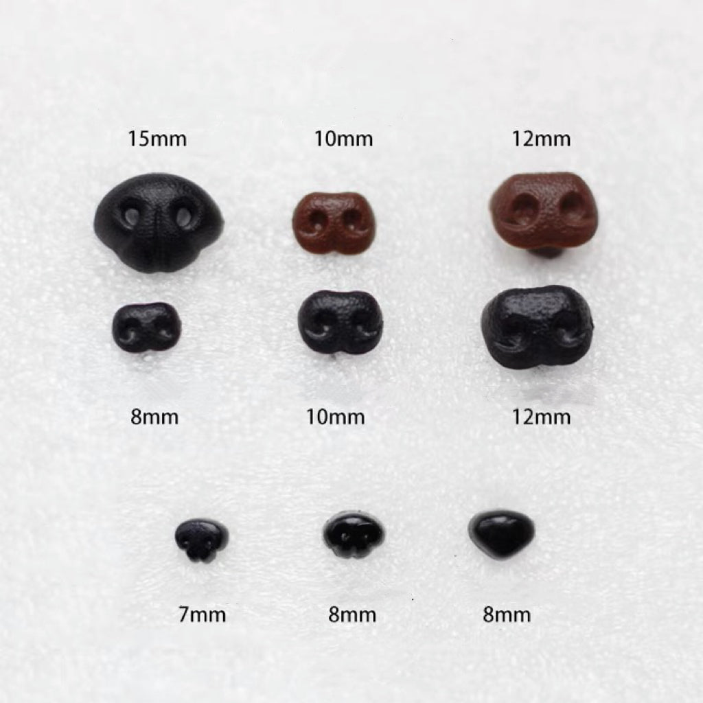 Needle Felting Animal's Noses Felting Tools /supplies multi use colored 7mm, 8mm ,10mm, 12mm, 15mm - toy noses - plastic animal noses