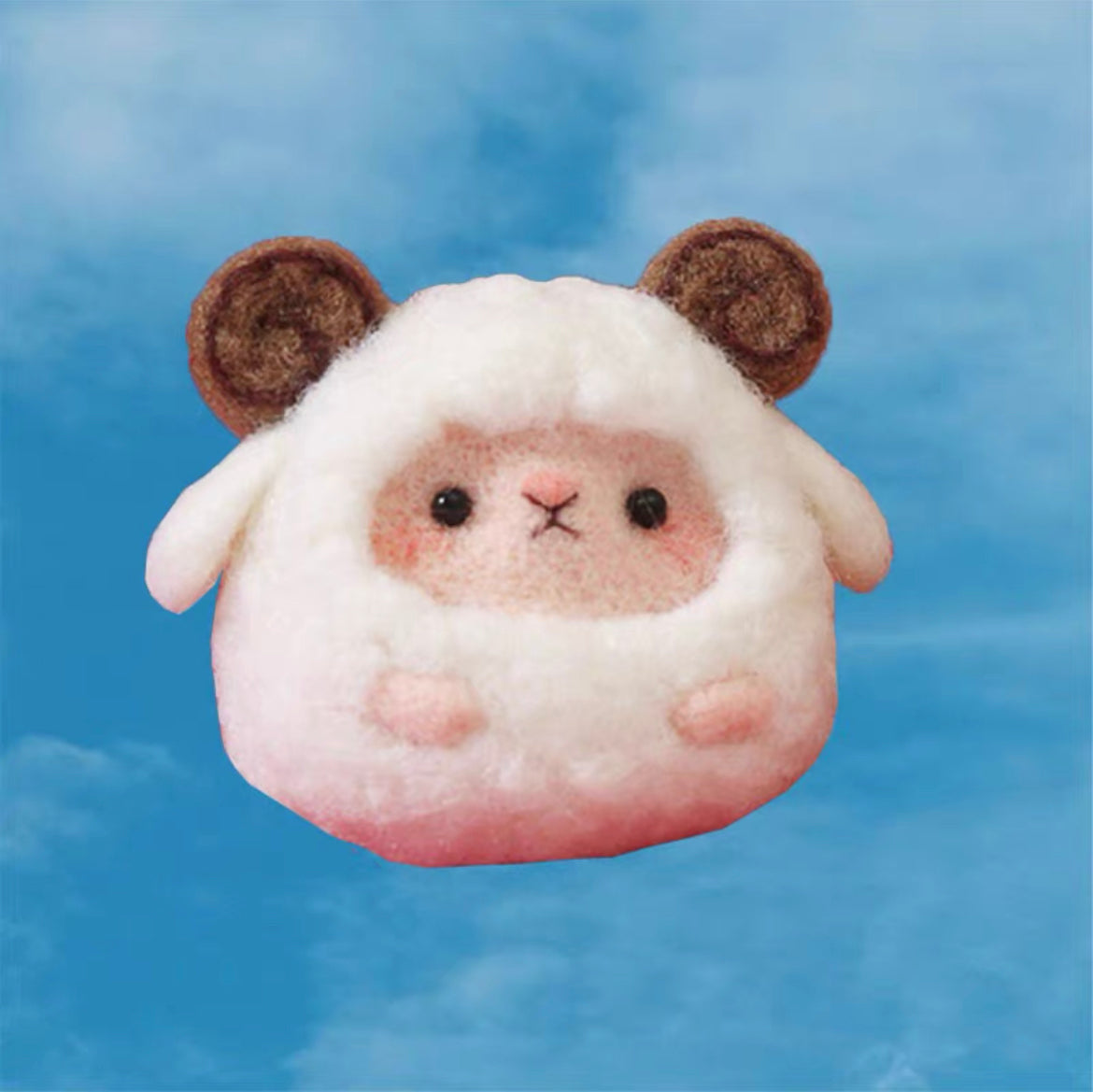 Needle Felt Wool ,Needle Felt Animals Kit For Beginners. Handmade Craft Children's Gift , Felt Art 1 Set(12 Animals)