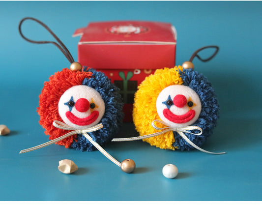 Needle Felting《Clown》 Material Kit ,Animal Needle Felting Kit for Beginners