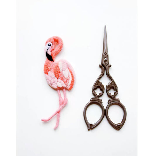 Needle Felting《flamingo》 Material Kit ,Animal Needle Felting Kit for Beginners
