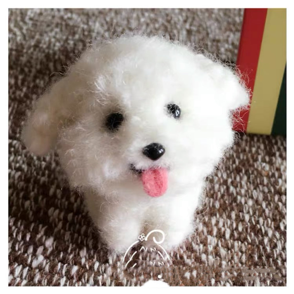 Needle Felting《Dog》 Material Kit ,Animal Needle Felting Kit for Beginners02