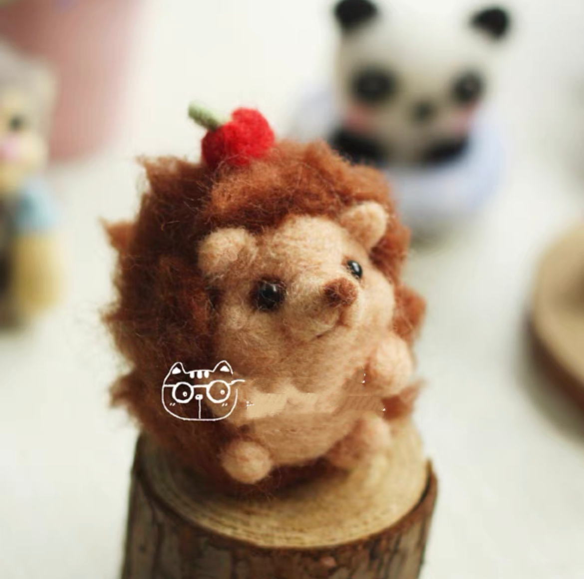 Needle Felting Animals Material Kit ,Animal Needle Felting Kit for Beginners 1Set(5animals)