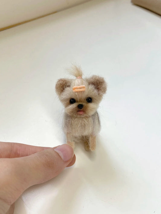 Needle Felted Yorkshire Terrier Dog,Made to Order
