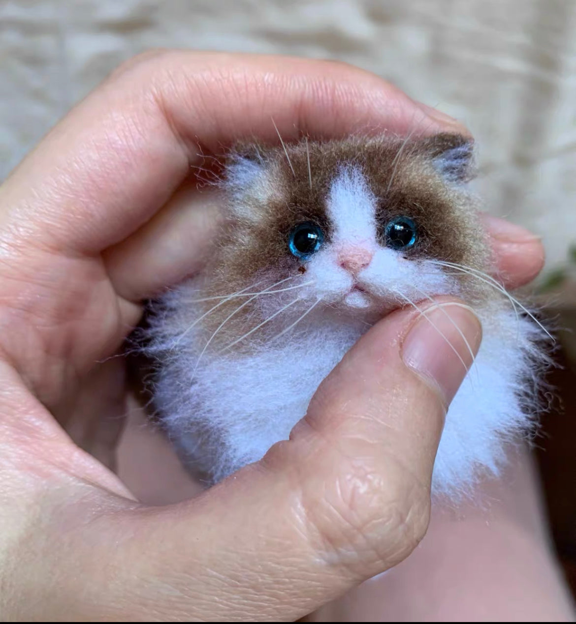 Needle Felted Cat,Made to Order09
