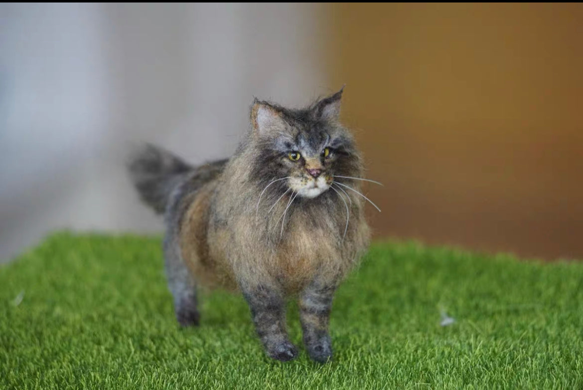 Needle Felted Cat,Made to Order012