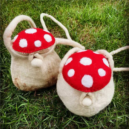 Needle felting Felt handbags with detail,Handmade 018