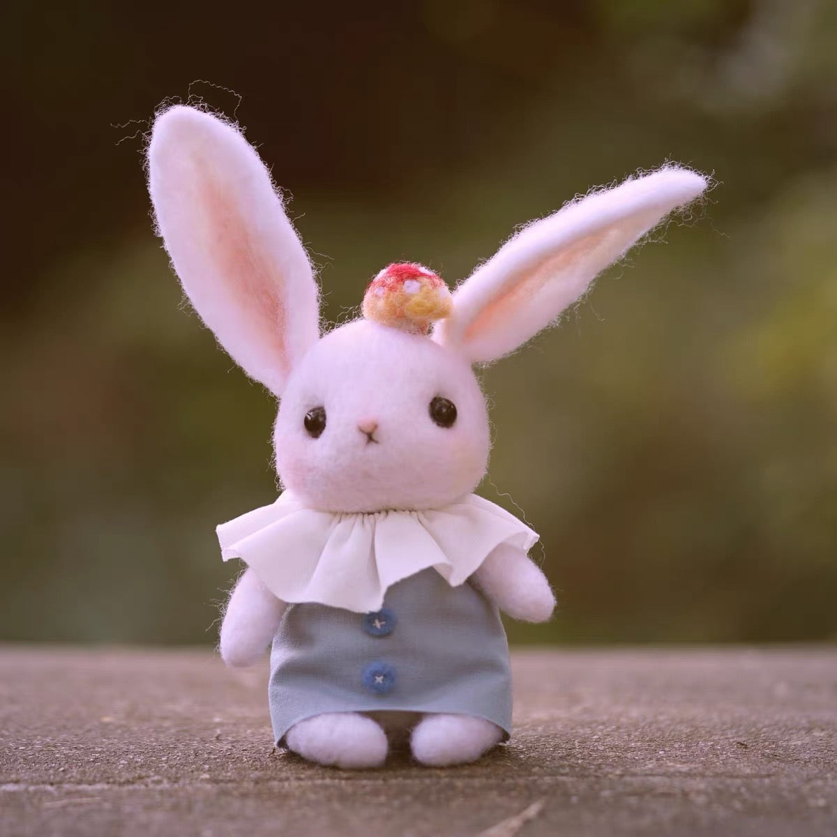 Needle Felting《rabbit》 Kit Handmade ,Animal Needle Felting Kit for Beginners 1set(2 rabbits)067