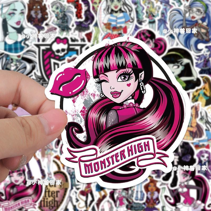 MONSTER HIGH DOLLS STICKERS,WATERPROOF 50 PIC 01 – Edelweiss Day