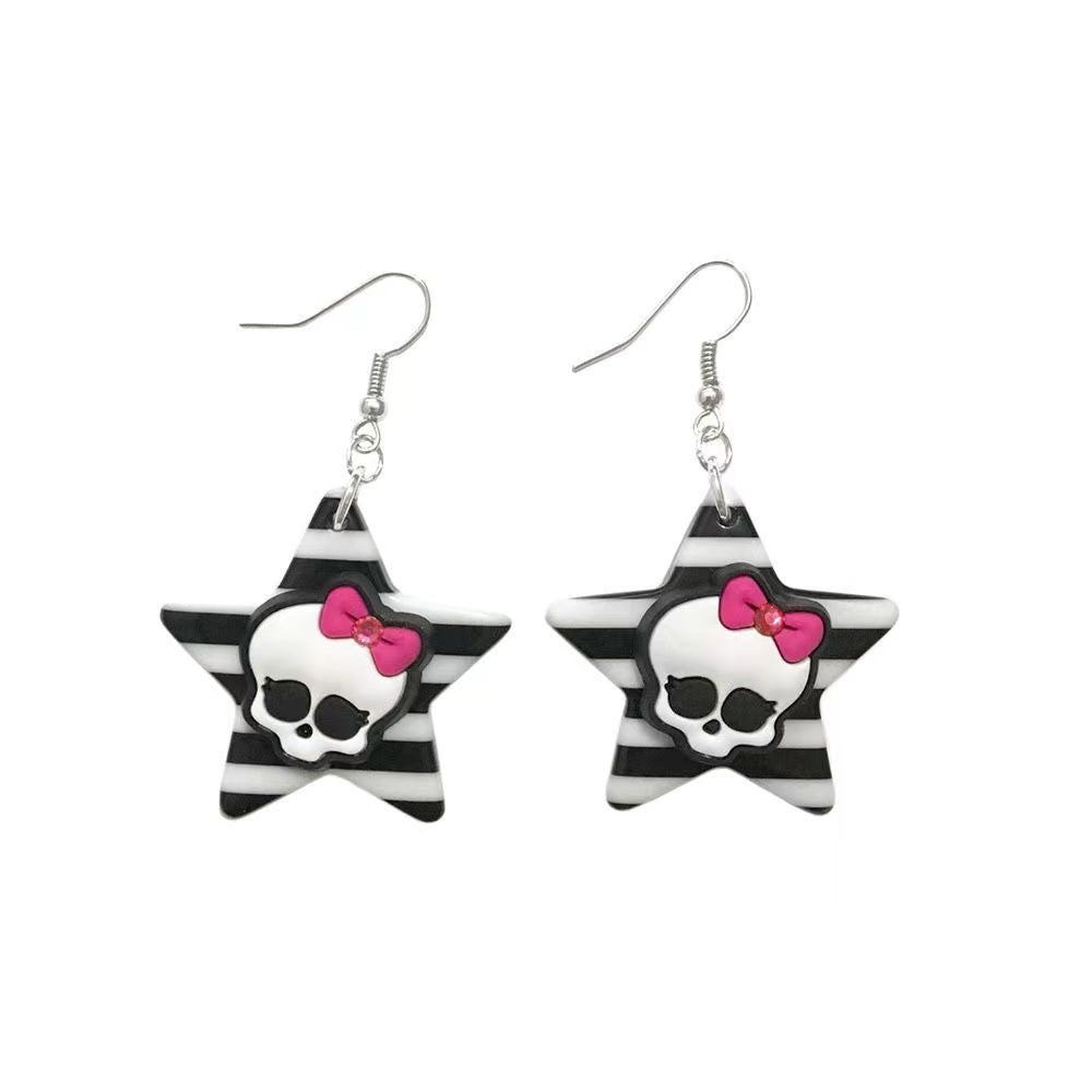 Monster high dolls necklace/earring handmade set 2023