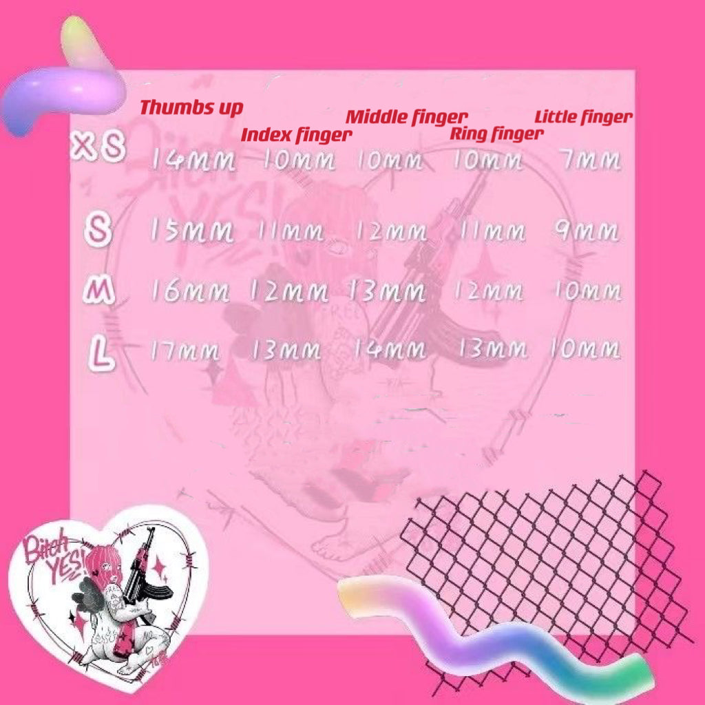 Monster high Scarah Scream inspired press on nails-custom art nails 03