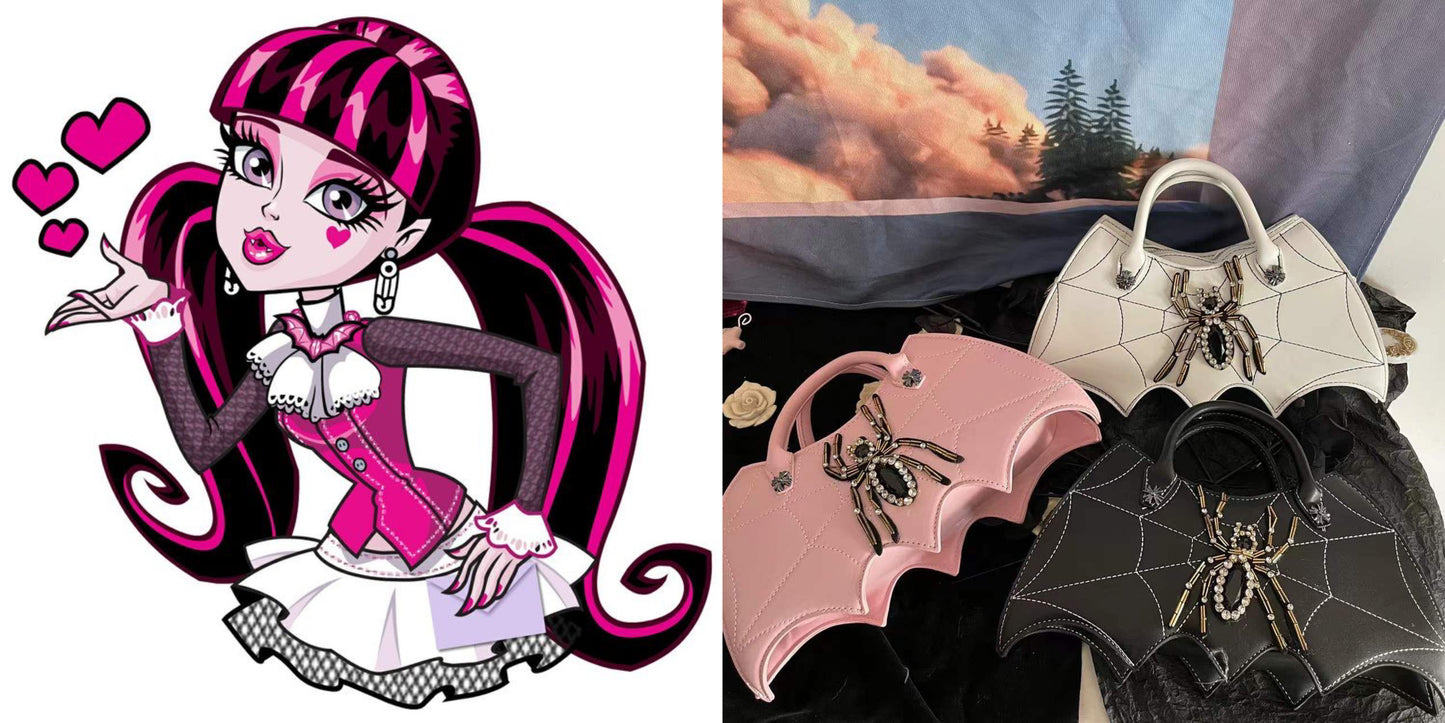 Monster high Draculaura inspired handbags-custom bags 01