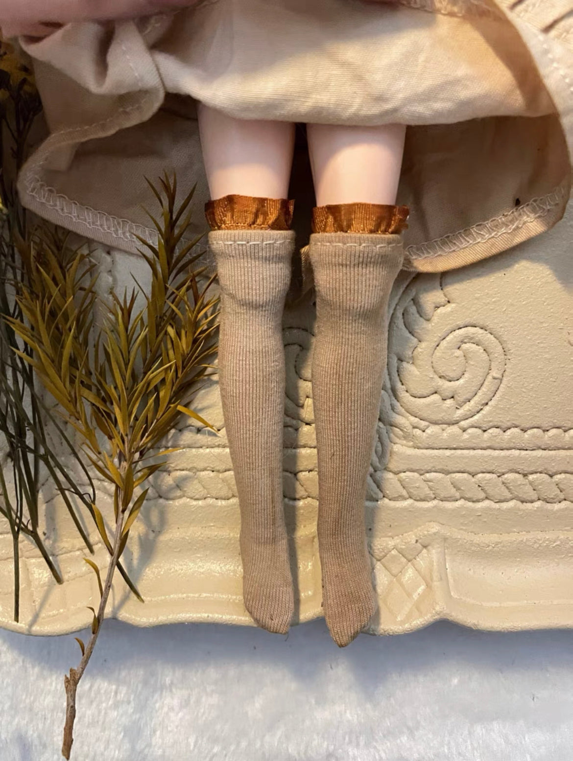 White Long Dress Night Dress for Blythe,BJD 1/6 Doll Clothes Customized 04