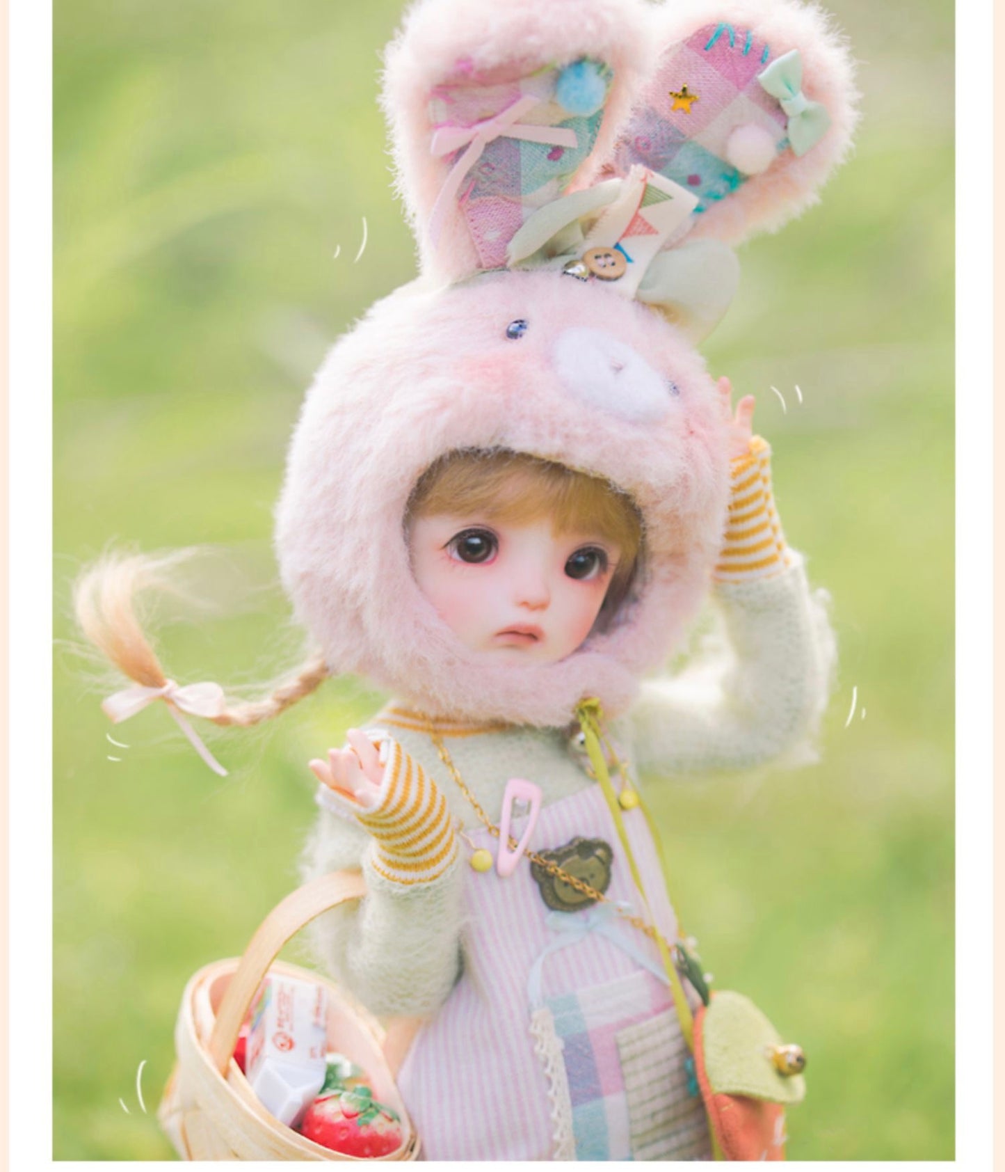DOLLZONE BJD DOLL Peach 1/6(30cm) Ball Jointed Doll FULL SET INSTOCK