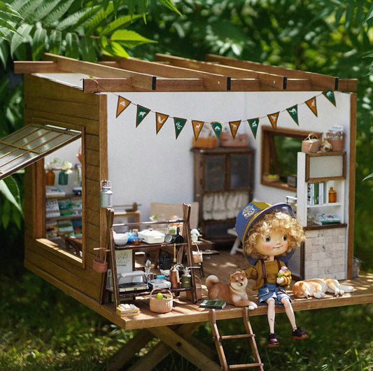 Cozy Warm House Blythe Doll Diorama,dollhouse,Room Box1/6 bjd 012