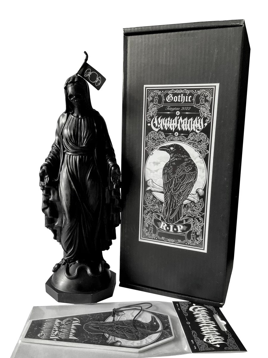 Virgin Mary Collection "Skull Spirits" Gothic Scented Candles 01