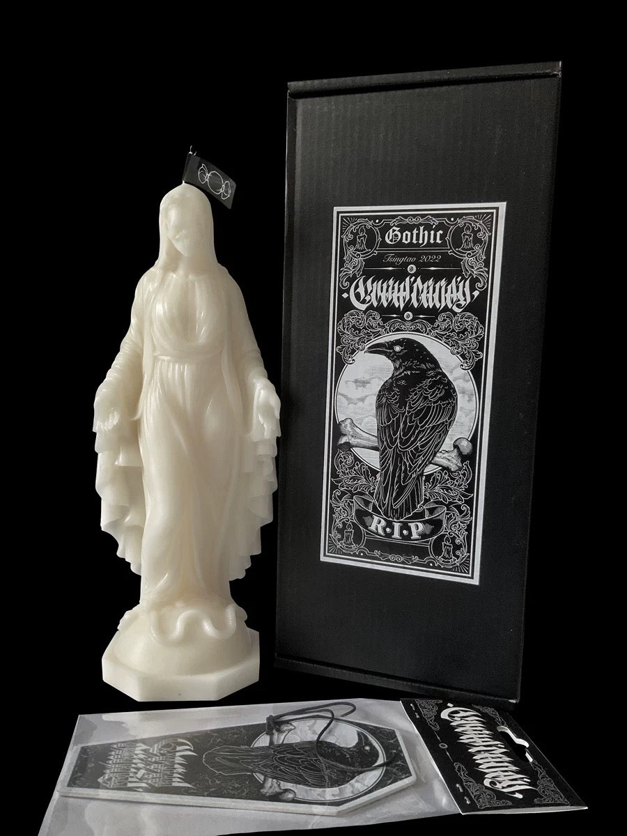 Virgin Mary Collection "Skull Spirits" Gothic Scented Candles 01