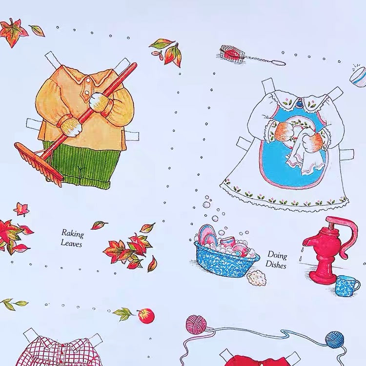 Cat Fashion Figures Dress-up Paper Doll - Fullset