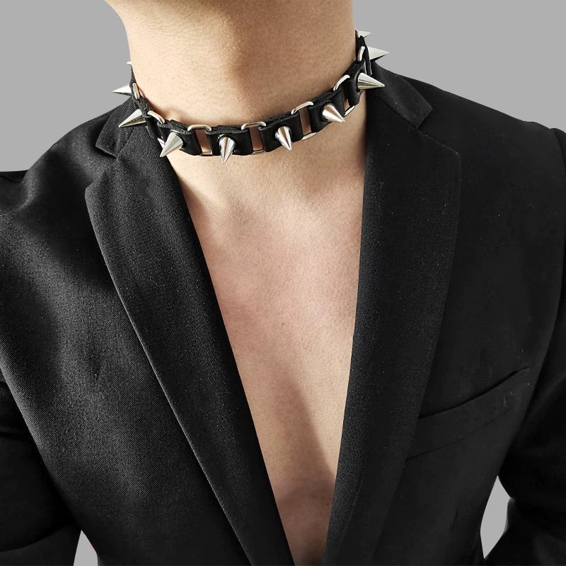 Gothic Choker Necklace For Man 04