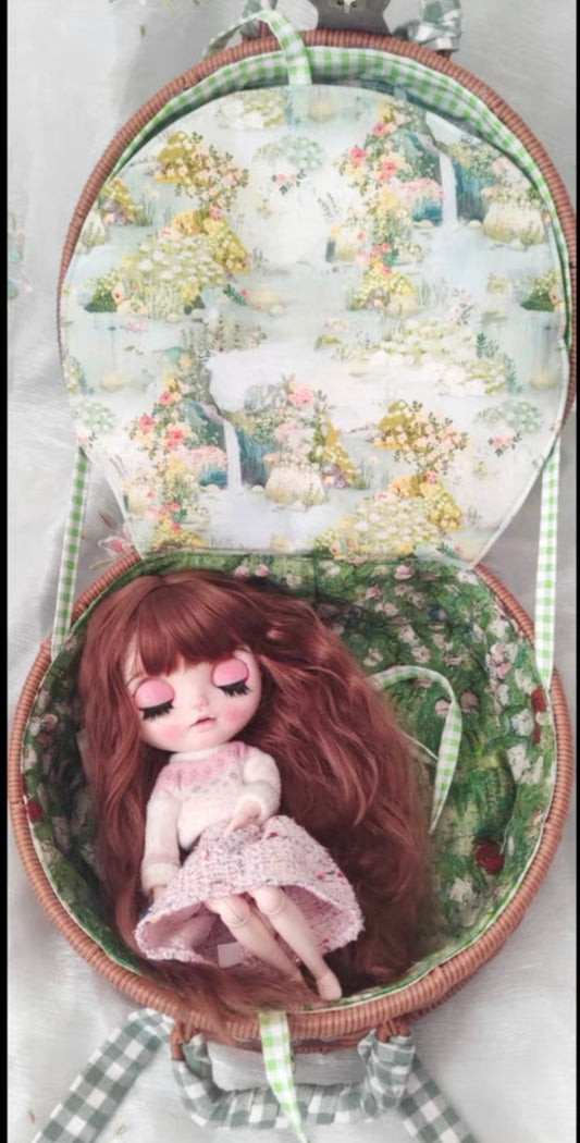 BLYTHE BJD Doll Handcrafted Handmade SHOWCASE/DISPLAYCASE/CARRYCASE FOR 1/6 BJD BLYTHE DOLL03 29CM*26CM*12CM