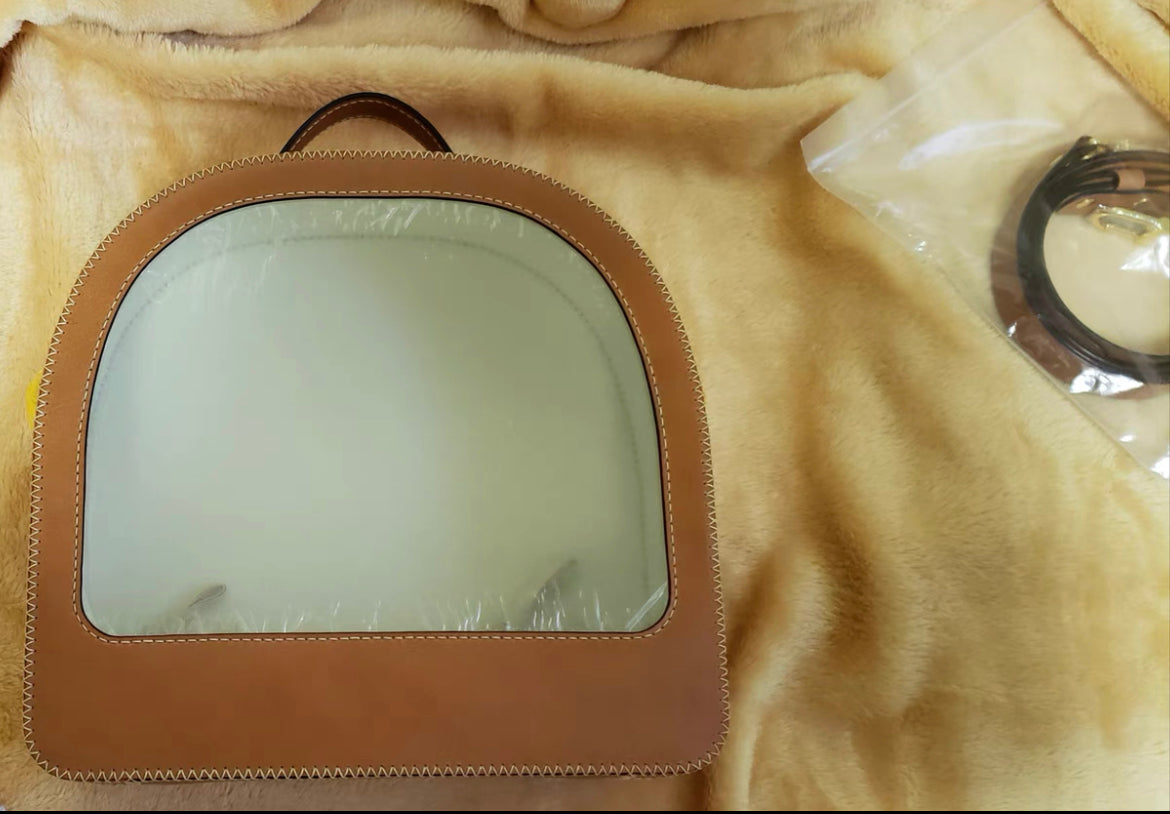 BLYTHE BJD CARRYCASE FOR OB 24 DOLL/ BLYTHE DOLL /1/6 BJD travel bag Protective For Doll leather backpack Handmade 02