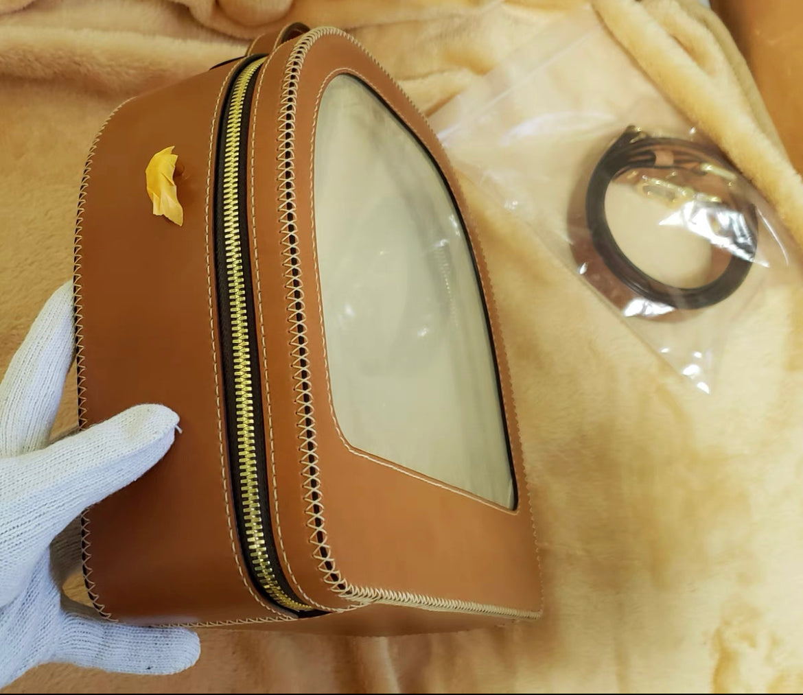 BLYTHE BJD CARRYCASE FOR OB 24 DOLL/ BLYTHE DOLL /1/6 BJD travel bag Protective For Doll leather backpack Handmade 02
