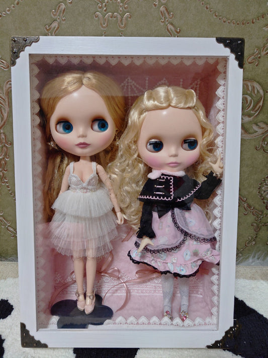 Blythe/BJD dollhouse dioramaroom French room box DOLLSHOWCASE/DISPLAYCASE/CARRYCASE for 12" blythe dolls 1:6 BJD/BARBIE/MONSTERHIGH DOLLS11