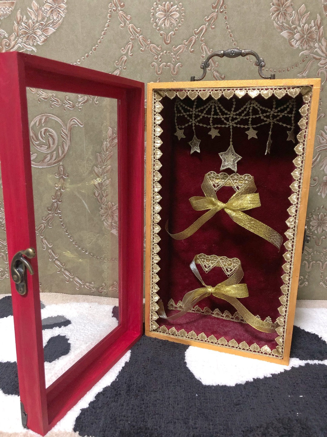 Blythe/BJD dollhouse dioramaroom French room box DOLLSHOWCASE/DISPLAYCASE/CARRYCASE for 12" blythe dolls 1:6 BJD/BARBIE/MONSTERHIGH DOLLS14