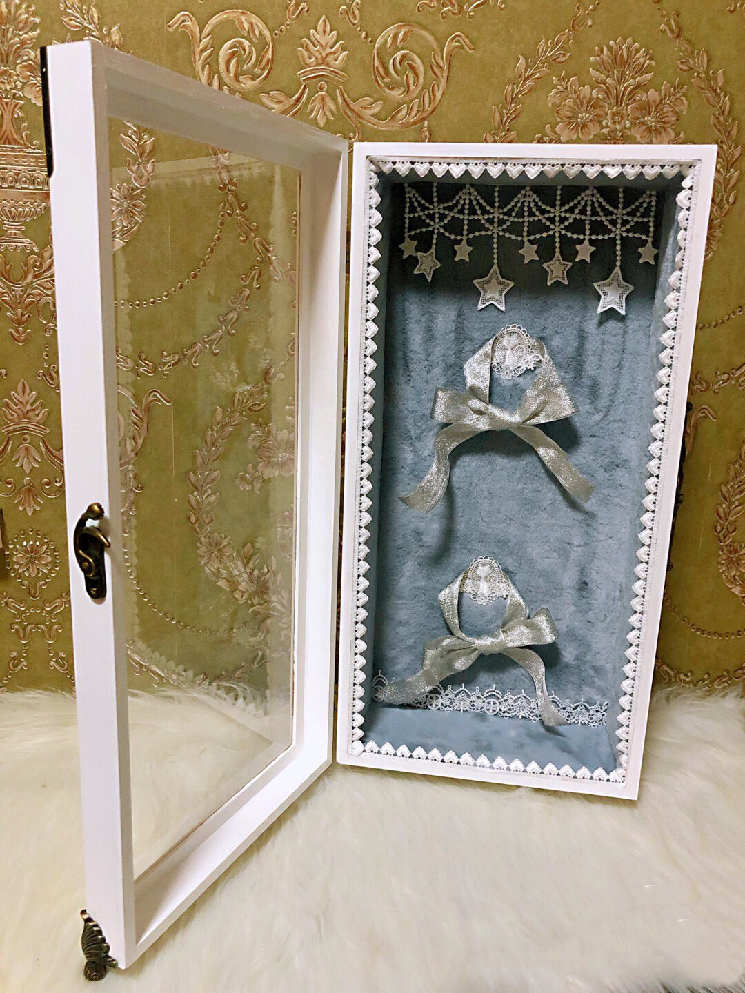 Blythe/BJD dollhouse dioramaroom French room box DOLLSHOWCASE/DISPLAYCASE/CARRYCASE for 12" blythe dolls 1:6 BJD/BARBIE/MONSTERHIGH DOLLS17