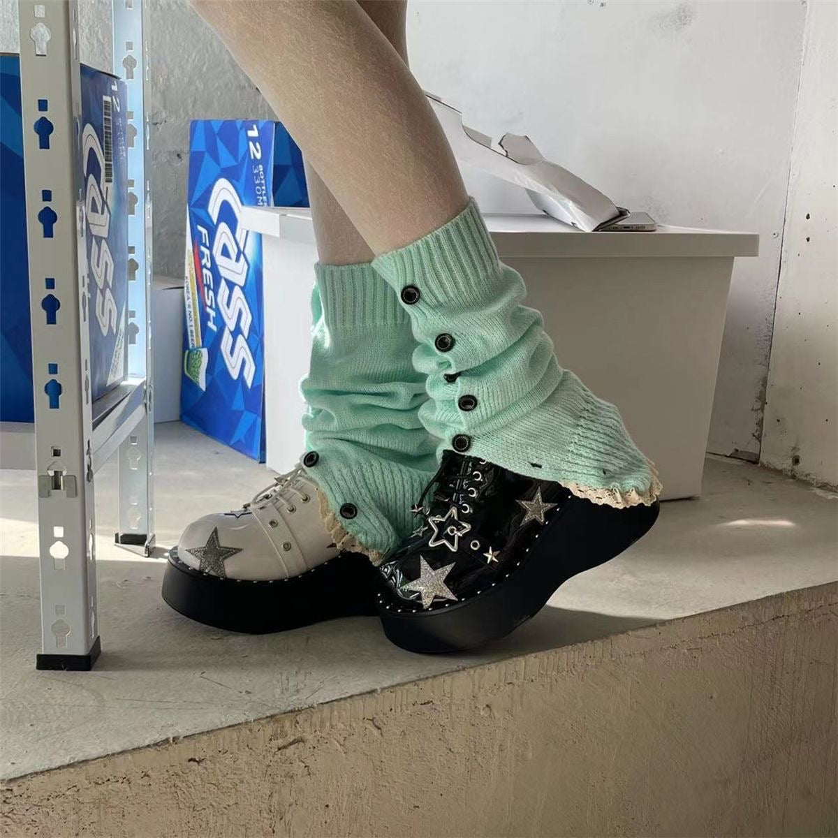 knee high socks,leg warmers 80s,y2k fashion,y2k style, summeroutfit(buy 1 get 1 free)07