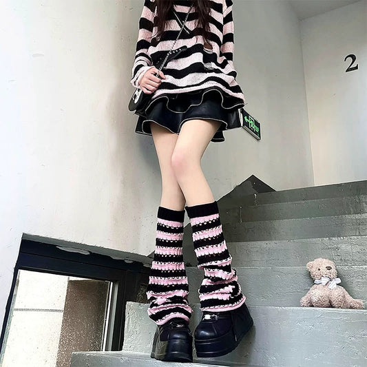 knee high socks,leg warmers 80s,y2k fashion,y2k style, summeroutfit(buy 1 get 1 free)019