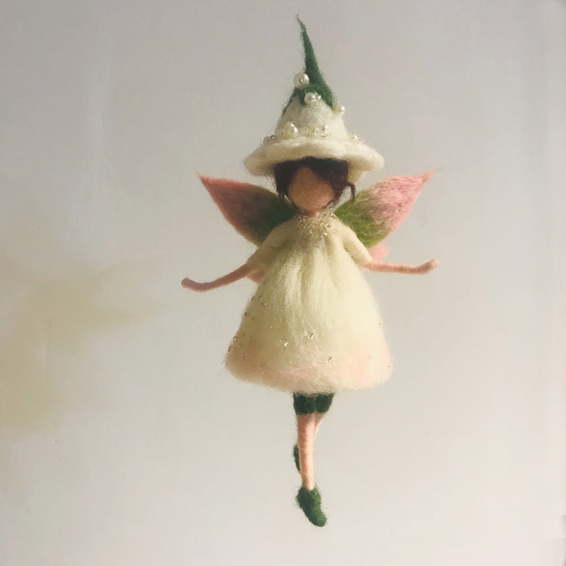 Guardian angel needle felted waldorf doll fairy doll, wool Material Kit Halloween Christmas Gift08