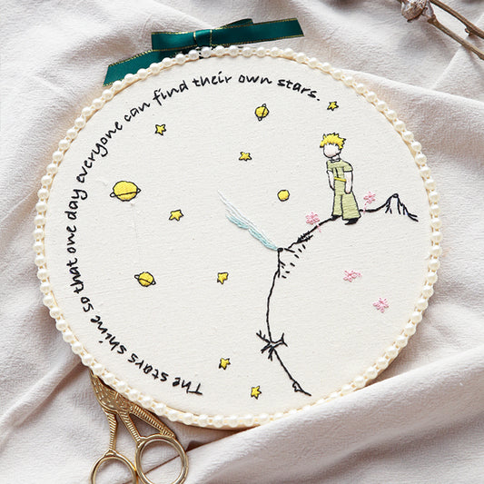 DIY 《The Little Prince》 Embroidery Craft Kit. Embroidery Beginner Kit 02