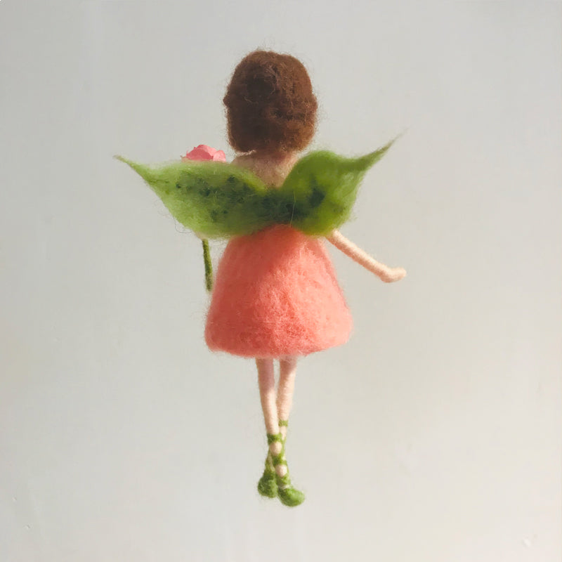 Guardian angel needle felted waldorf doll fairy doll, wool Material Kit Halloween Christmas Gift08