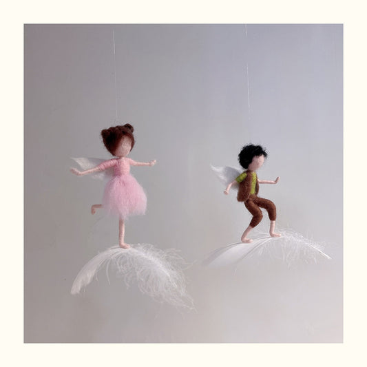Guardian angel needle felted waldorf doll fairy doll, wool Material Kit Halloween Christmas Gift-14