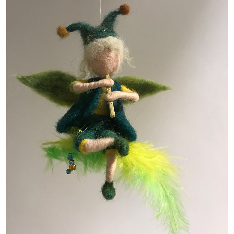 Guardian angel needle felted waldorf doll fairy doll, wool Material Kit Halloween Christmas Gift06