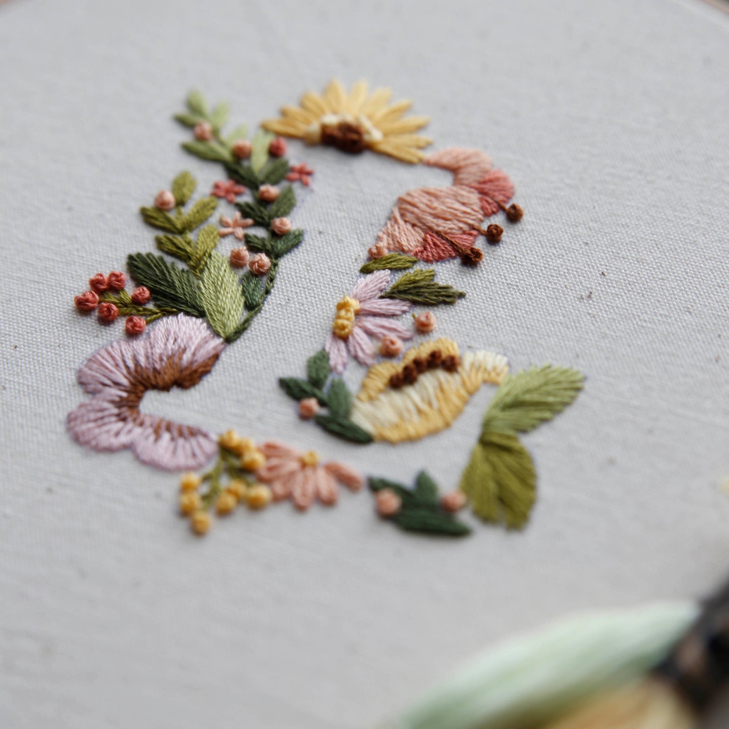 DIY Alphabet Embroidery Craft Kit. Embroidery Beginner Kit 06