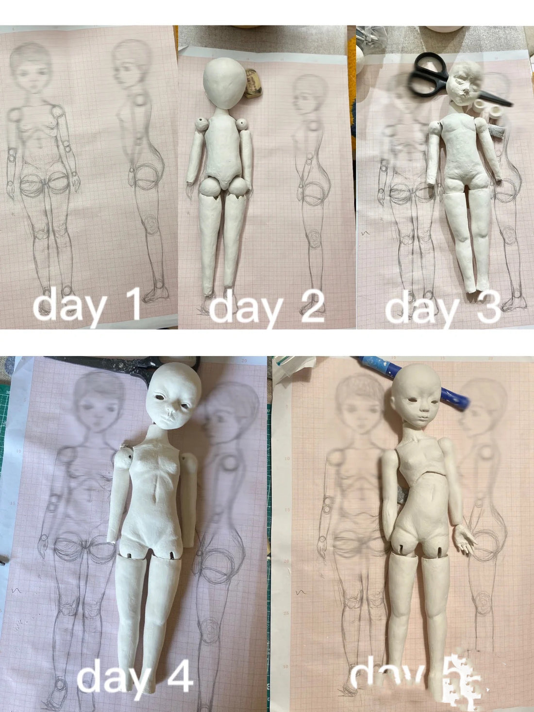 How do you make a ball-jointed porcelain doll 2023?