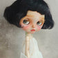 BLYTHE DOLL BLACK SHORT WIG  HANDMADE CUSTOM01