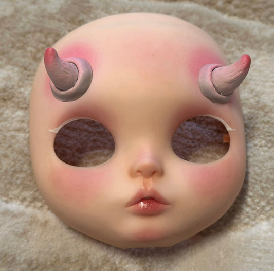 Blythe Doll Custom Faceplate with Makeup(White Skin) -RBL 202405