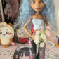 MONSTER HIGH DOLL OOAK CUSTOM，MONSTER HIGH DOLLS REPAINT,FRANKIE,DRACULAURA,LAGOONA ETC.- ART DOLL 0187