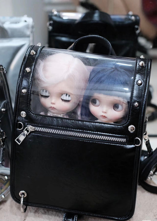 BLYTHE BJD travel bag for Blythe/OB24/1/6BJDProtective For Doll Handcrafted Handmade SHOWCASE/DISPLAYCASE/CARRYCASE 05