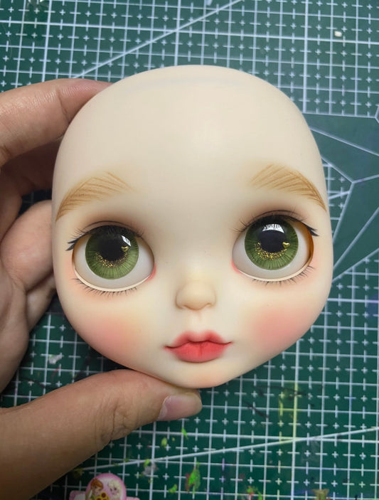 Blythe Doll Custom Faceplate with Makeup(White Skin) -RBL 012