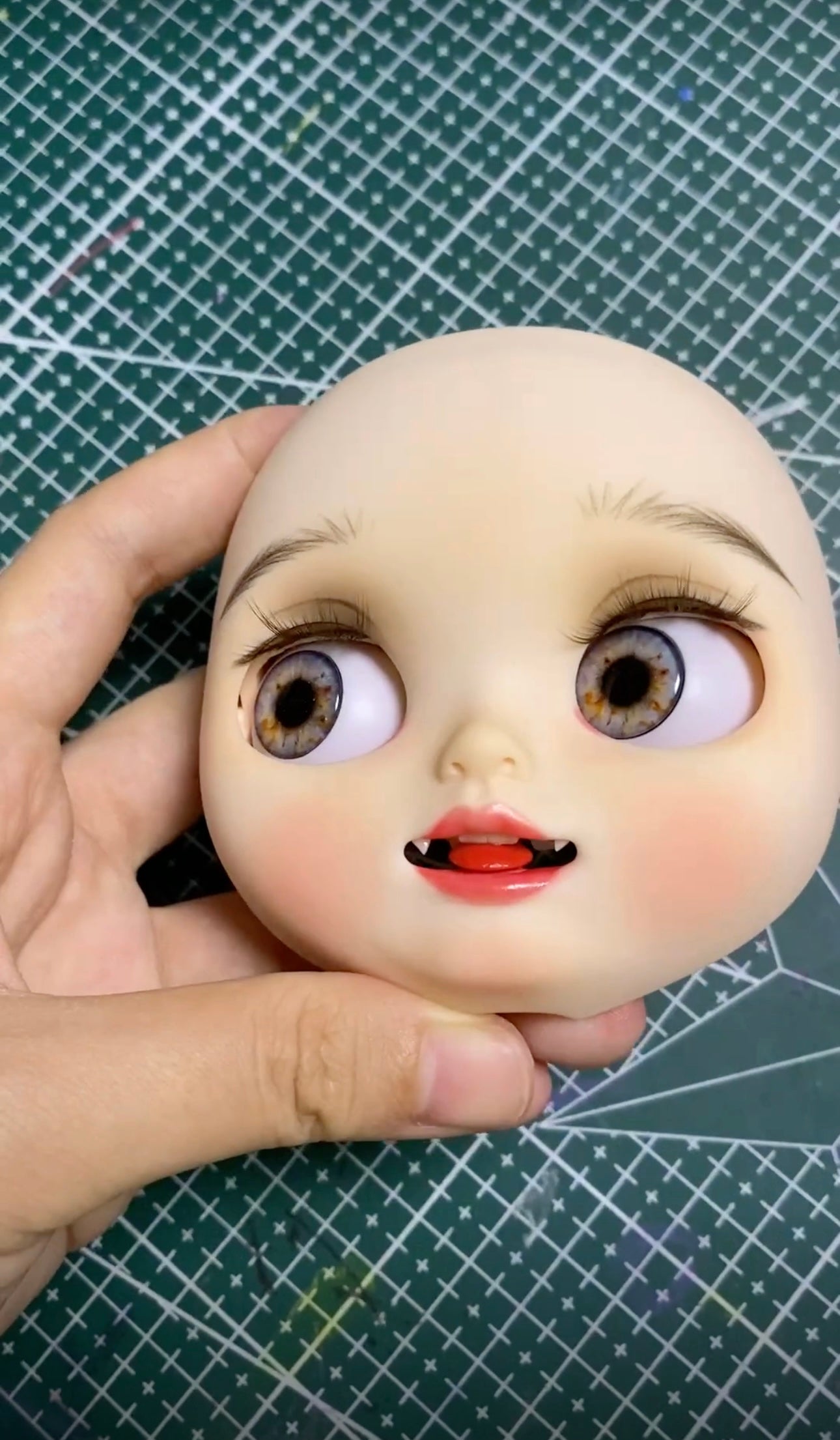 Blythe Doll Custom Faceplate with Makeup(Normal Skin) -RBL 021