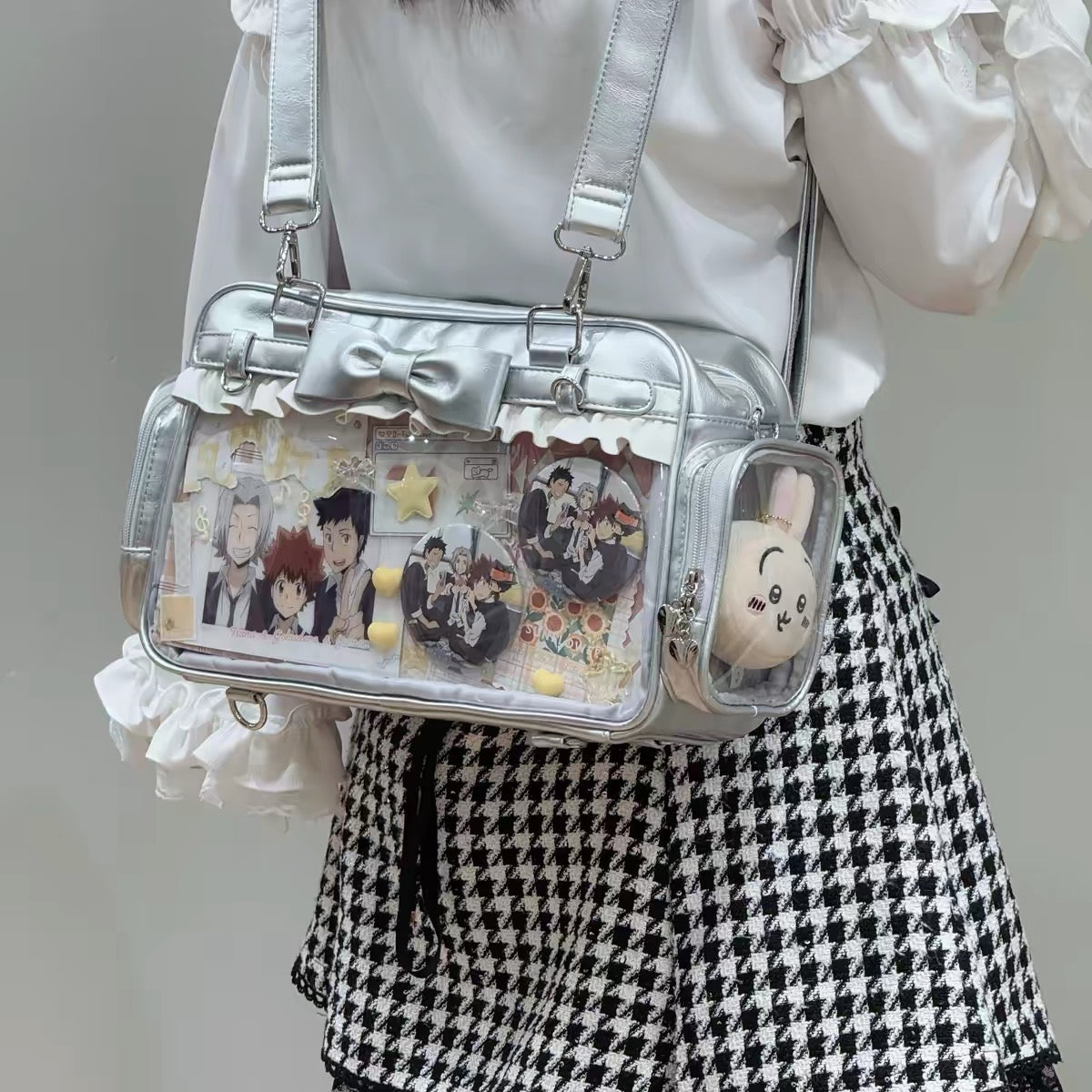 BLYTHE BJD travel bag for Blythe/OB24/1/6BJDProtective For Doll Handcrafted Handmade SHOWCASE/DISPLAYCASE/CARRYCASE 0121